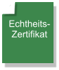 Echtheits- Zertifikat