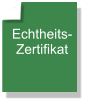 Echtheits- Zertifikat